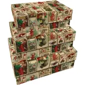 Sköna Ting Boîtes décoratives de Noël 3pcs