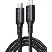 UGREEN Câble de données et de recharge USB-C vers USB-C – 60 W, 1 m (US567) - GRIS