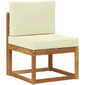 vidaXL Canapé d'extérieur de taille moyenne en bois massif d'acacia