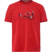 Vaude Gleann Ii Short Sleeve T-shirt Rouge L Homme