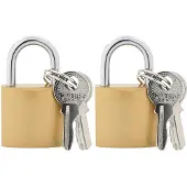 vidaXL U Lock avec Clés 2 pcs Laiton Fer