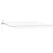 vidaXL Auvent Rétractable Électrique Blanc 4 × 3 M
