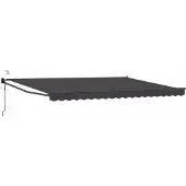 vidaXL Store électrique rétractable, anthracite, 4,5 × 3 m