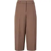 Pieces Pantalon à plis 'PCBlossom' marron