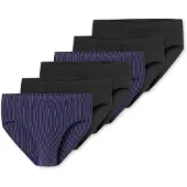 Schiesser Slip ' 95/5 ' bleu foncé / rouge / noir