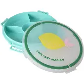 Rice Lemon Print Tray Vert Enfants