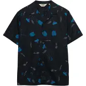 Superdry Cabana Print Short Sleeve Shirt Noir 3XL Homme