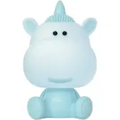 Luxus Europe - Lampe de chevet licorne bleue pour chambre d'enfant - Veilleuse LED sans fil pour enfants - Rechargeable par USB-C