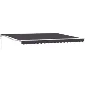 vidaXL Store électrique rétractable, anthracite, 5 x 3 m