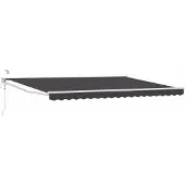 vidaXL Store électrique rétractable, anthracite, 5 x 3 m