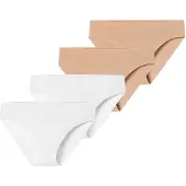 Schiesser Slip ' Invisible Light ' beige / nude / blanc