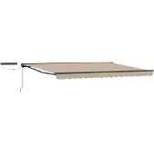 vidaXL Auvente électrique rétractable , beige et anthracite, 4 x 3 m