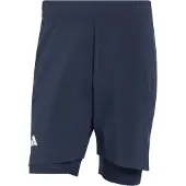 Adidas Pantalon de sport bleu marine / blanc
