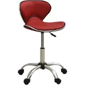 Syfax Chaise de bureau Rouge bordeaux Similicuir