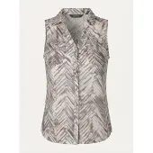 KOROSHI Chemisier beige / gris / lavande