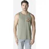 KOROSHI T-Shirt kaki / orange / noir / blanc