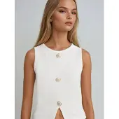 Trend Alaçatı Stili Haut blanc