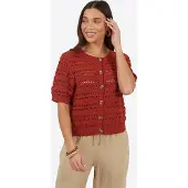 Brave Soul Cardigan rouge feu
