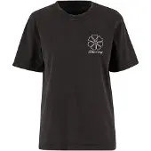 Miss Tee One Line Flowers Short Sleeve T-shirt Noir L Femme