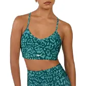 Reebok Printed Tri-back Sports Bra Vert S Femme