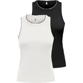 ONLY Haut 'ONLALLY' noir / blanc