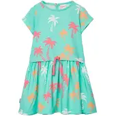 Boboli 333043 Short Sleeve Dress Vert 8 Years Fille