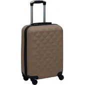 Syfax Valise rigide Marron ABS