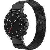 BigBen Interactive Bracelet Universel Milanais Acier 140 à 220 mm 22mm Noir Bigben