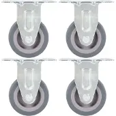 Syfax 12 pcs Roulettes fixes 50 mm