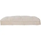 vidaXL Coussin pour canapé en palettes , couleur crème, 120 x 80 x 12 cm, en tissu