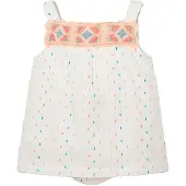 Boboli 153021 Sleeveless Dress Blanc 6 Months Fille