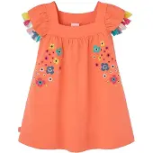 Boboli 313164 Sleeveless Dress Orange 3 Years Fille