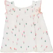 Boboli 703077 Sleeveless Dress Blanc 24 Months Fille