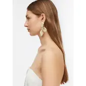 Comma Boucles d'oreilles crème