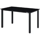 Casaria Table de jardin Bern anthracite 150x90x75cm en aluminium