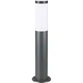 Monzana Lampadaire Dahlia anthracite en acier inoxydable extérieur