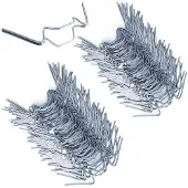 Deuba 100x Clips de vitrage en acier inoxydable pour serre