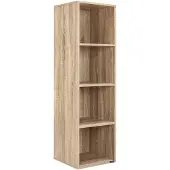 Casaria Étagère Bibliothèque Skylar chêne 106x30x30cm