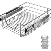 Casaria 3x Tiroir téléscopique rangement pour meuble de 40 cm