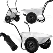 Gardebruk Brouette de jardin 150kg 100L 2 roues avec cuve galvanisée