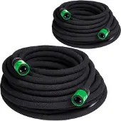 Monzana 2x Tuyau d'irrigation 1/2" 2x15m gis-noir"