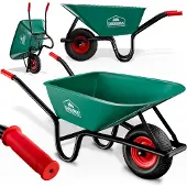 Gardebruk Brouette 100L en plastique verte charge max 250kg