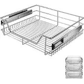 Casaria 3x Tiroir téléscopique rangement pour meuble de 60 cm