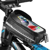 Monzana Sacoche de cadre vélo noir 20x11,5x11cm imperméable