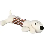 Trixie 3x Animaux avec corde 32cm avec couineur (Jouet en peluche pour chiens)