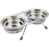 Trixie Set Écuelles Eat On Feet, Anti-Bruit, 2 × 0,25 L/Ø 11 Cm - 25230