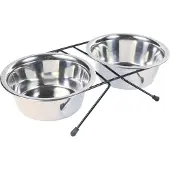 Trixie Gamelles Inox 750 Ml Et Leur Support