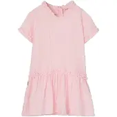 Boboli 713078 Short Sleeve Dress Rose 5 Years Fille