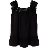 Boboli 423111 Sleeveless Dress Noir 24 Months Fille