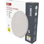 Emos Applique murale/plafonnier à LED DIONI - couleur de lumière réglable - 2160 lm - 18 W (au lieu de 130 W ampoule) - intérieur et extérieur - rond, Ø 36 cm - blanc, ZM7151
